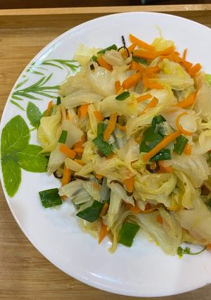 鹽昆布炒高麗菜 的食譜成品照片