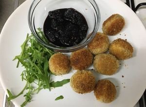 Foto de Croquetes de Alheira com Doce de Amora