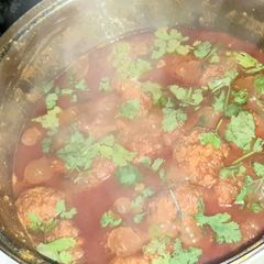 A picture of Spicy Mutton Curry.