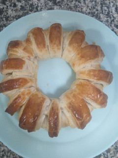 Una foto de Rosquilla de hojaldre rellena de Nutella