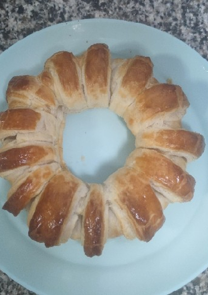Una foto de Rosquilla de hojaldre rellena de Nutella