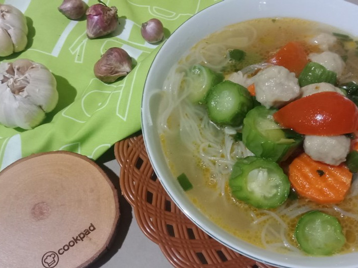  Resep membuat Tumis kuah oyong, bakso, wortel dan soun yang istimewa