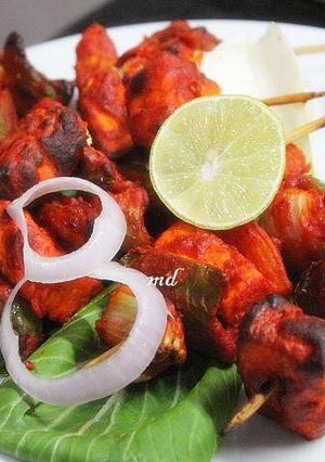 A picture of Air fryer Paneer tikka.