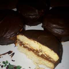 Una foto de Alfajor para bañar en chocolate