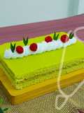 Pandan Kaya Custard Cake