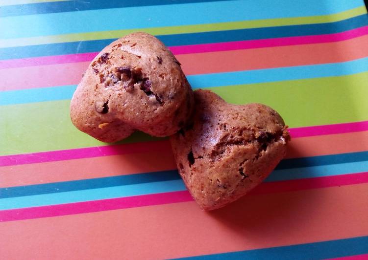 Petits gâteaux banane-noisette-chocolat (végétaliens)