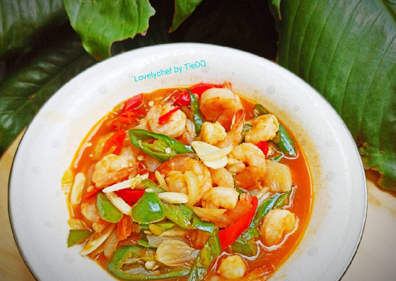 Tumis udang cabe ijo