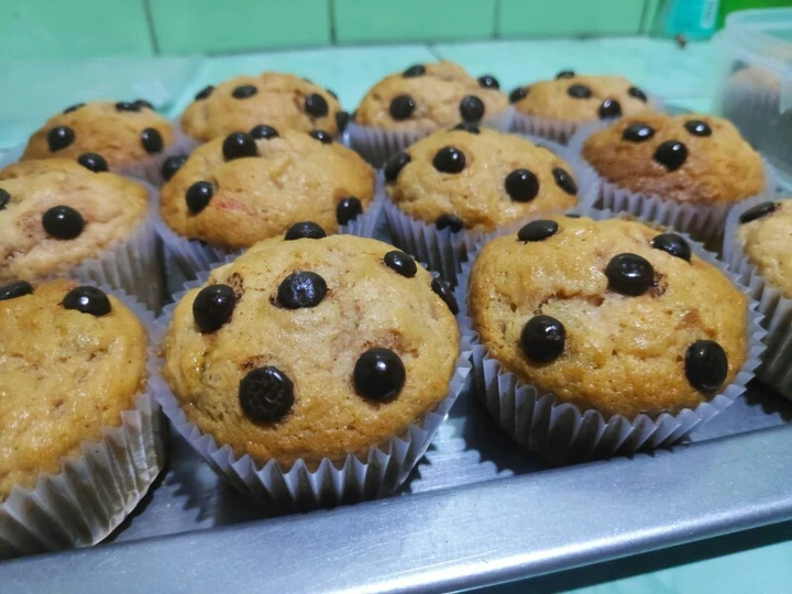 Langkah Mudah untuk Membuat Resep  Muffin Pisang Hemat (Banana Muffin) yang Bikin Ngiler, Lezat