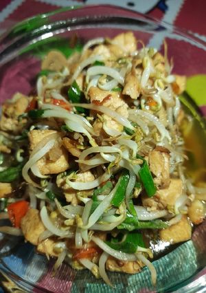Foto resep 6) Tumis Tauge Tahu Saus Tiram