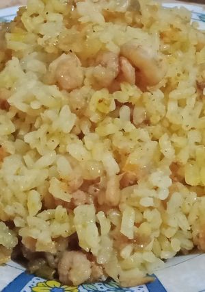 صورة لوصفة ارز بالجمبري