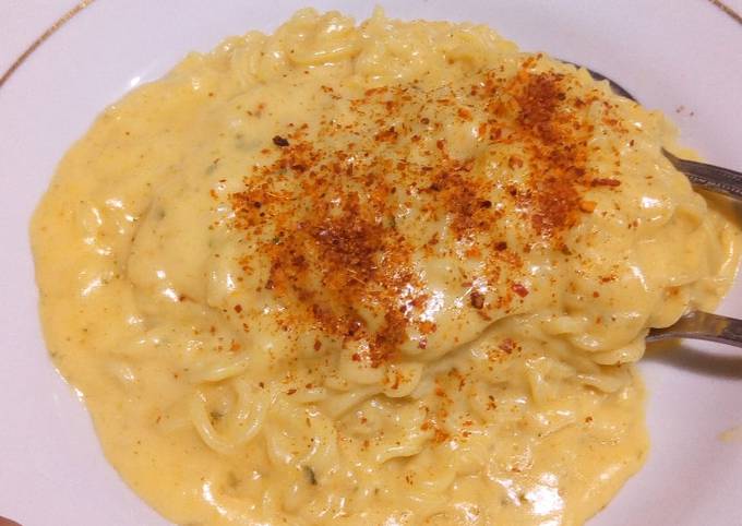 Indomie Carbonara Tanpa Telur Tanpa Susu