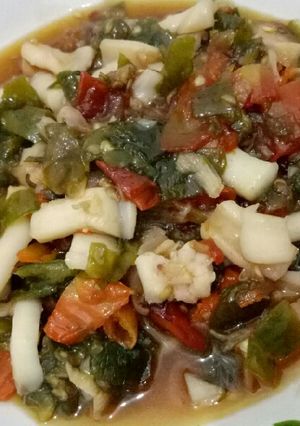 Foto resep Cumi cabe hijau