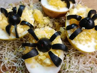 👻Œuf dur araignée (Halloween)