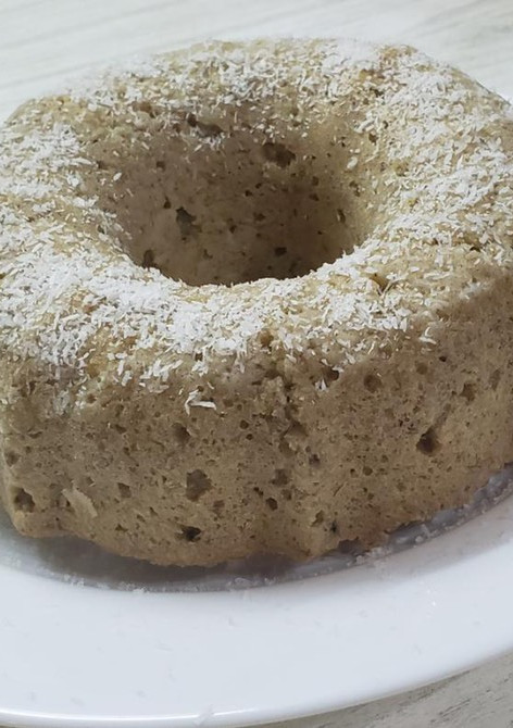 Una foto de Budín de avena, banana y coco!! En savarin de Essen