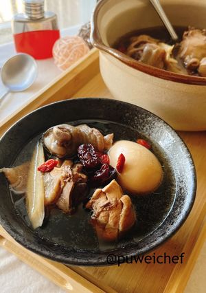 四物藥膳雞湯 的食譜成品照片