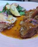 Costilla en salsa de piña y chile de árbol