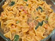 A picture of cherry tomato pasta
