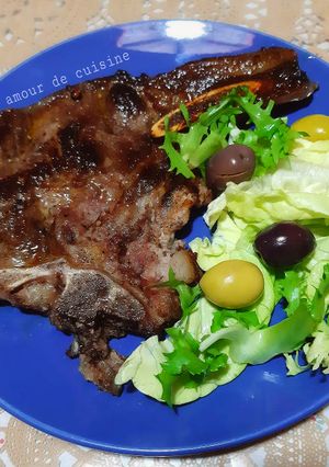 Une photo de Entrecôte de bœuf poêlée 🍴