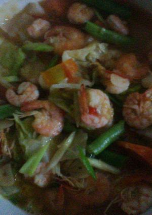 Foto resep Tumis udang saus tiram