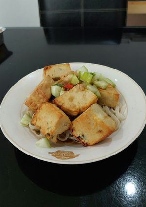 Foto resep Anabolic Protein Pempek | High Protein, Low Calorie, Sugar Free