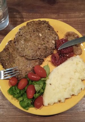 Una foto de Milanesas de lentejas 🌱