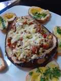 Berenjenas rellenas con pollo