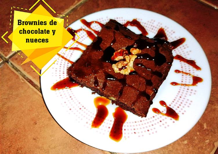 Brownie de chocolate y nueces (apto para diabéticos y dietas)