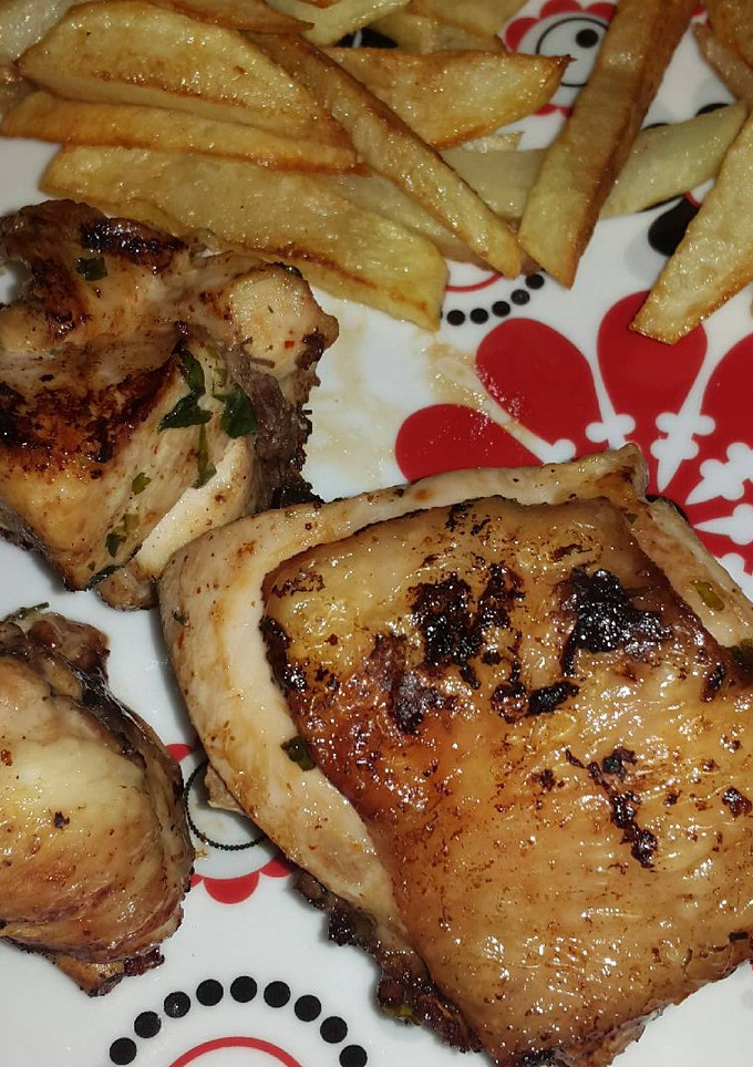 Una foto de Pollo a la soja
