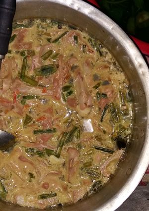 Foto resep Lodeh nangka muda campur kacang panjang