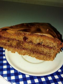 Una foto de Torta chocolate frambuesas