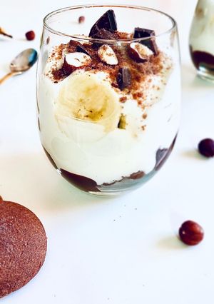 Foto de Trifle de banana e chocolate