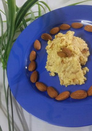 A picture of Kesar-Elaichi Kalakand.