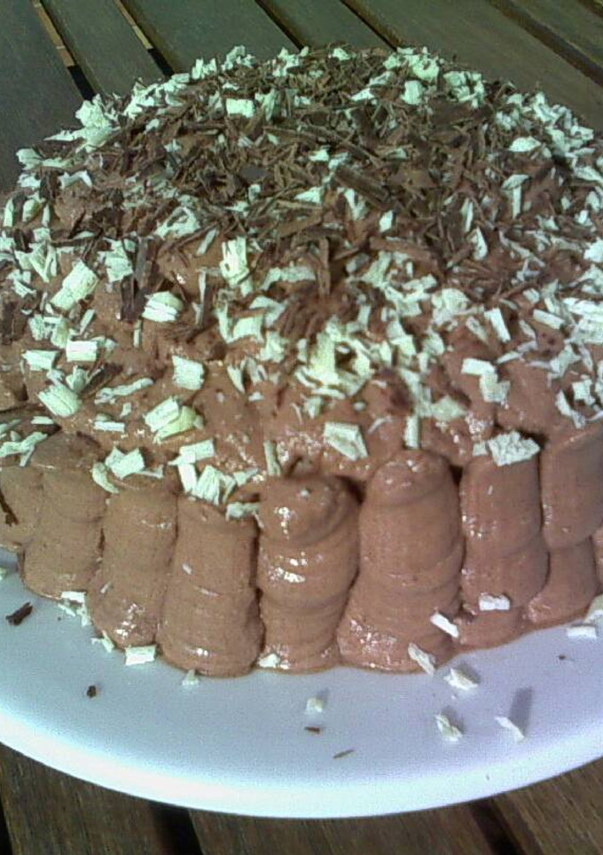 Una foto de Tarta tres chocolates