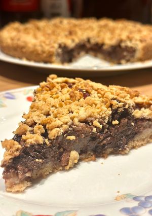 Foto di Crostata vegana pere, cioccolato e noci pecan