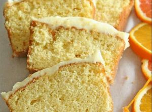 Una foto de Budín de naranja y banana fit