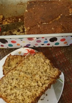 Una foto de Budín de banana diferente!!