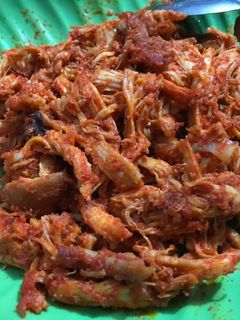 Foto resep Ayam suwir bumbu merah
