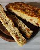 Focaccia caprese 🍅🌿 con cubierta de queso crocante 🧀 - súper fácil y sin amasar!!!!