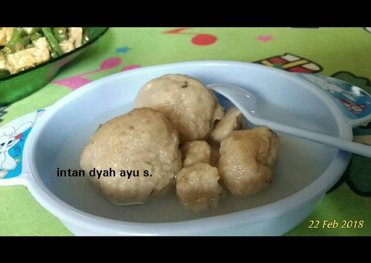 Bakso ikan patin (mpasi 10+)