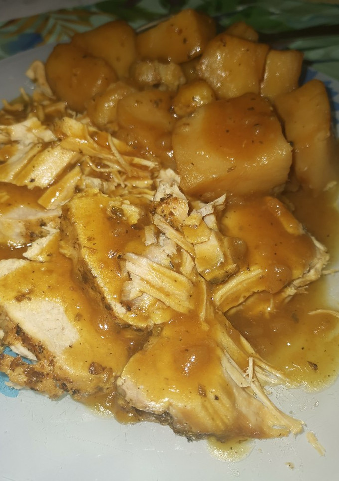 Una foto de Lomo de cerdo crockpot