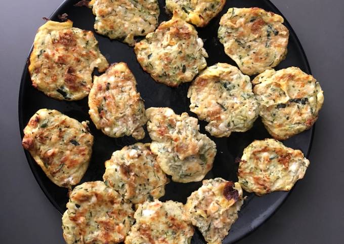 Boulettes - galettes courgettes feta