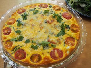 Quiche Lorraine with Tomatoes and Miso