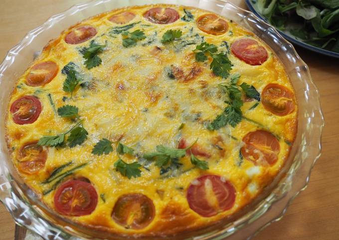 Quiche Lorraine with Tomatoes and Miso