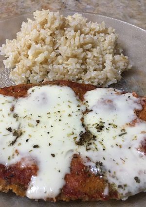 Una foto de Milanesas de berenjenas 🍆 a la napolitana