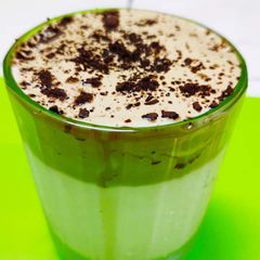 A picture of Dalgona coffee.