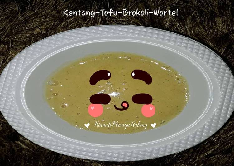 Cara Membuat MPASI 7month💕 (Kentang,Tofu,Wortel,Brokoli) yang Lezat