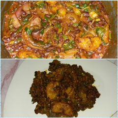 A picture of Beans and Plantain Porridge.