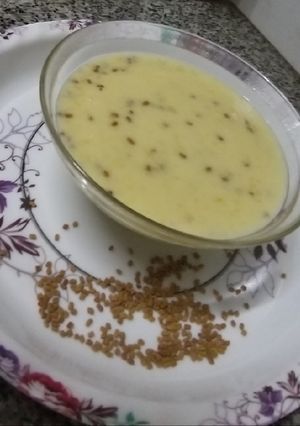 صورة لوصفة مديدة الحلبة بالطريقة السودانيه
