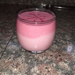 Rose dalgona lassi A picture of Rose dalgona lassi.