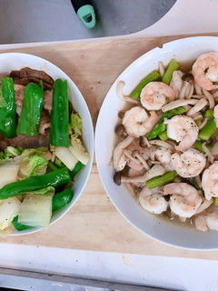 蝦仁蘆筍清炒菇 的食譜成品照片